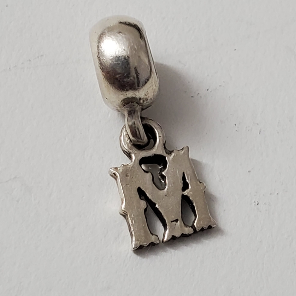 Sterling Silver 925 “M” Charm – A Bold Statement of Personal Style
